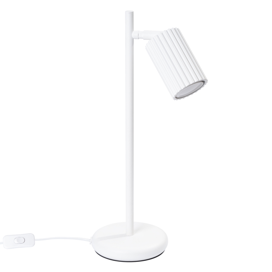 Stona lampa KARBON 1xGU10/10W/230V bela