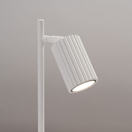 Stona lampa KARBON 1xGU10/10W/230V bela