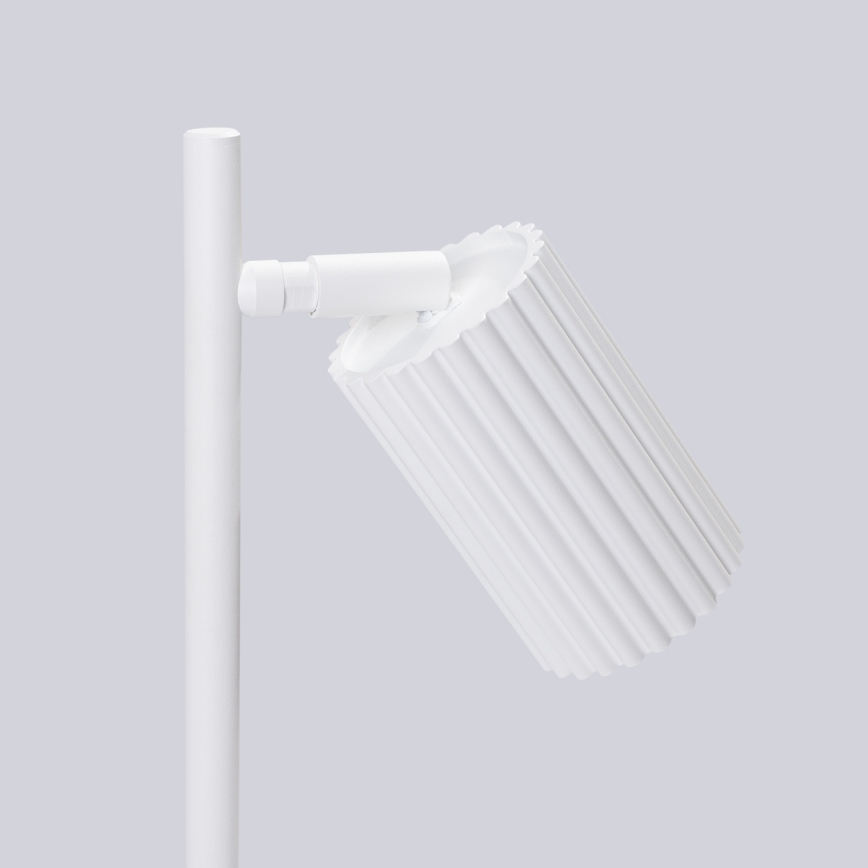 Stona lampa KARBON 1xGU10/10W/230V bela