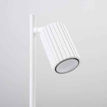 Stona lampa KARBON 1xGU10/10W/230V bela