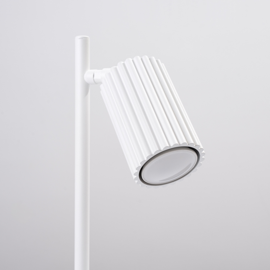 Stona lampa KARBON 1xGU10/10W/230V bela