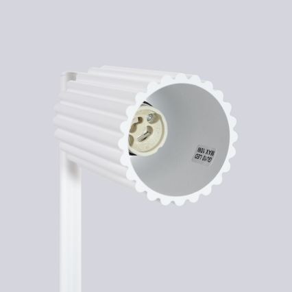 Stona lampa KARBON 1xGU10/10W/230V bela