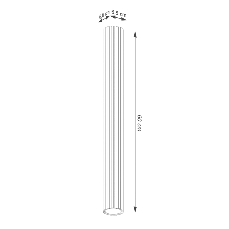 Reflektorska svetiljka KARBON 1xGU10/10W/230V 60 cm zlatna
