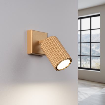 Zidna reflektorska lampa KARBON 1xGU10/10W/230V zlatna