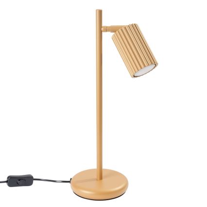 Stona lampa KARBON 1xGU10/10W/230V zlatna