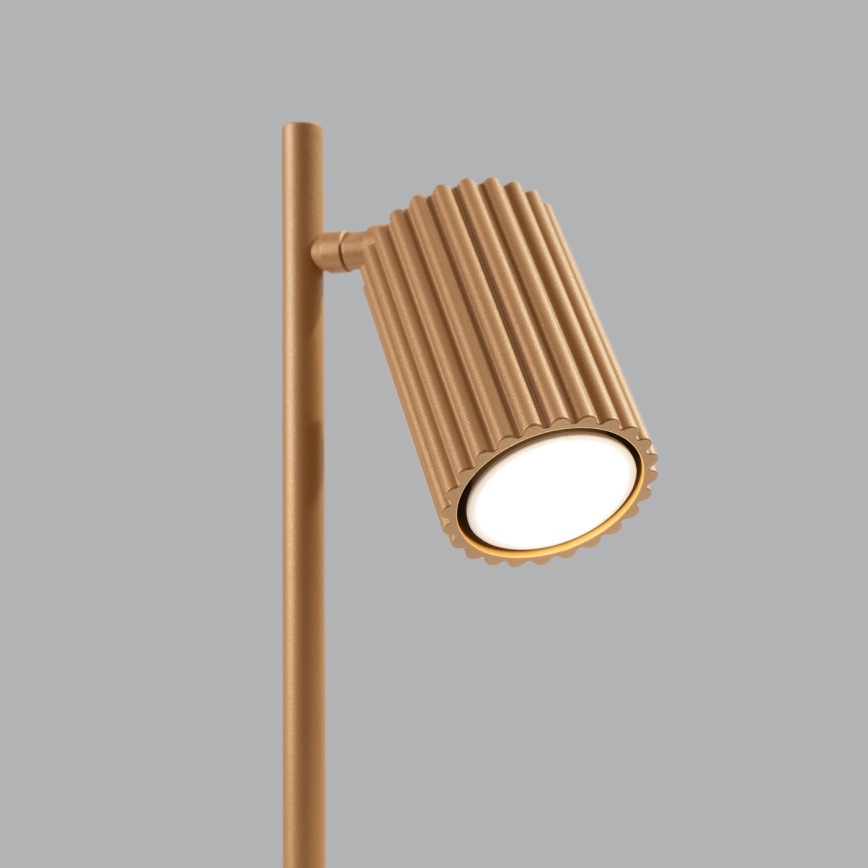 Stona lampa KARBON 1xGU10/10W/230V zlatna