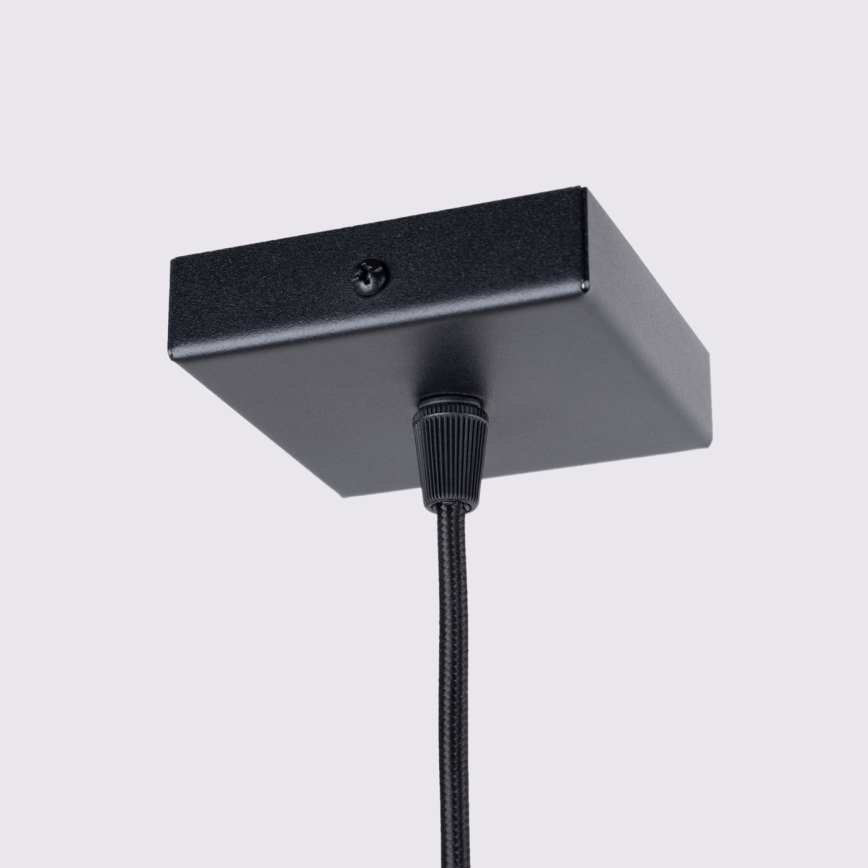 Viseći luster KARBON na sajli 1xGU10/10W/230V crni