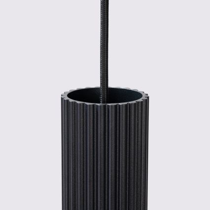 Luster na sajli KARBON 3xGU10/10W/230V crni