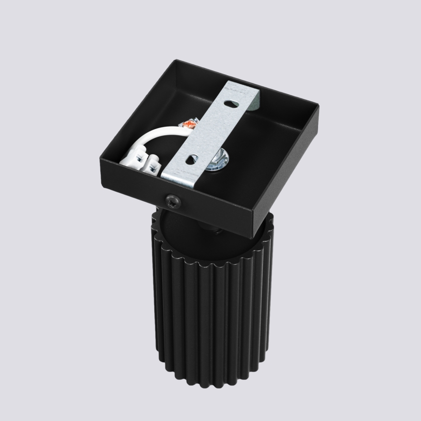 Zidno spot svetlo KARBON 1xGU10/10W/230V crno