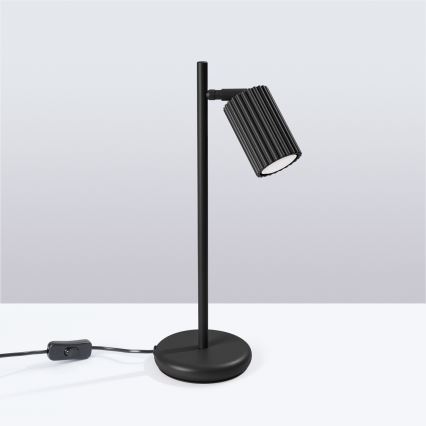 Stona lampa KARBON 1xGU10/10W/230V crna