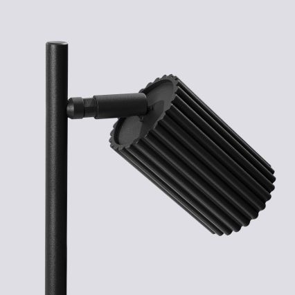 Stona lampa KARBON 1xGU10/10W/230V crna
