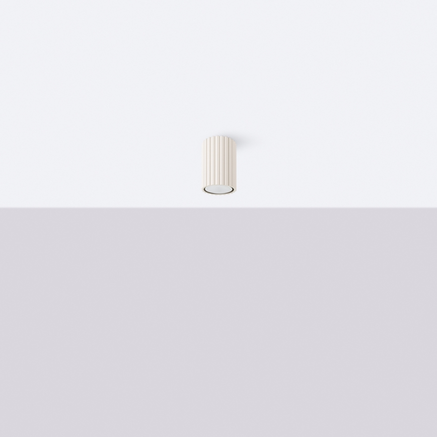 Spot svetiljka KARBON 1xGU10/10W/230V 10 cm krem