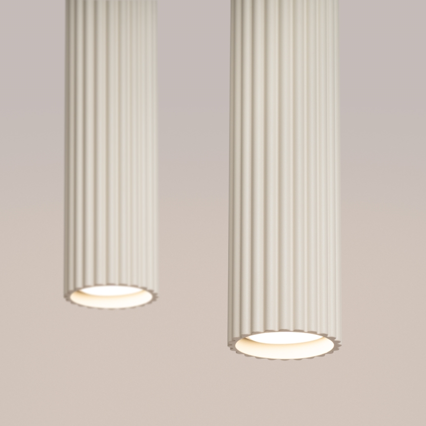 Luster na sajli KARBON 2xGU10/10W/230V krem boje