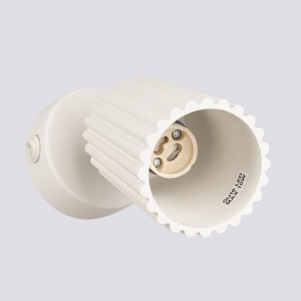 Zidni spot KARBON 1xGU10/10W/230V, krem boje