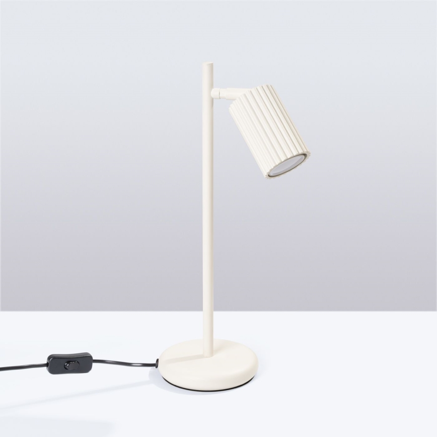 Stona lampa KARBON 1xGU10/10W/230V krem boje