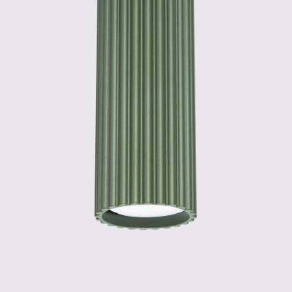Luster na kablu KARBON 1xGU10/10W/230V zelena