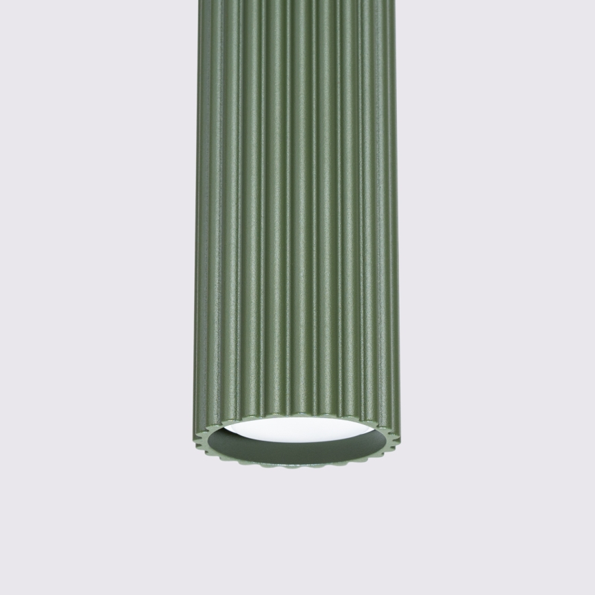 Luster na kablu KARBON 1xGU10/10W/230V zelena