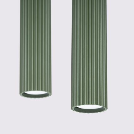 Luster na sajli KARBON 2xGU10/10W/230V zelena
