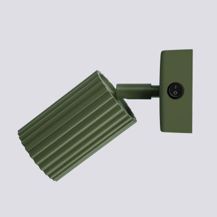 Zidna spot lampa KARBON 1xGU10/10W/230V zelena