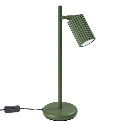 Stona lampa KARBON 1xGU10/10W/230V zelena