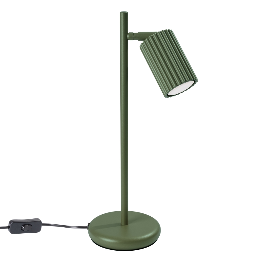 Stona lampa KARBON 1xGU10/10W/230V zelena