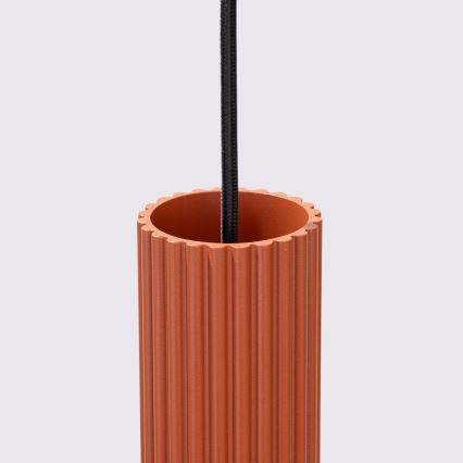 Luster na sajli KARBON 1xGU10/10W/230V narandžasta