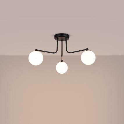 Luster na šipci ASTRAL 3xG9/8W/230V crna