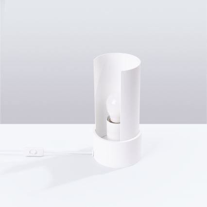 Stona lampa FLASH 1xE27/15W/230V bela