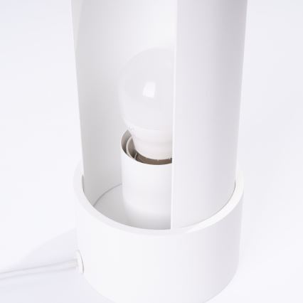 Stona lampa FLASH 1xE27/15W/230V bela