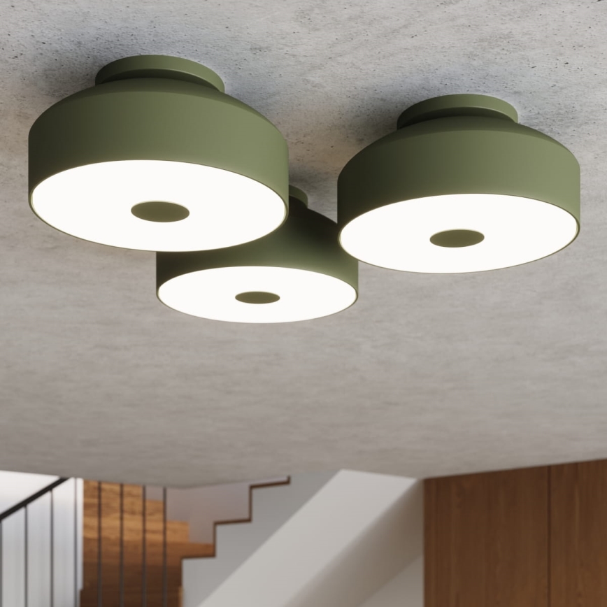 Stropna svetiljka OMIQ 4xE27/15W/230V, prečnik 30 cm, zelena