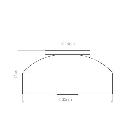 Stropna svetiljka OMIQ 4xE27/15W/230V, prečnik 30 cm, zelena