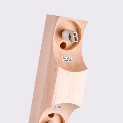 Plafonsko svetlo BULBO 2xG9/8W/230V bukva/bela