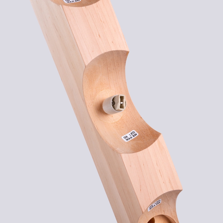 Plafonsko svetlo BULBO 3xG9/8W/230V buk/bela