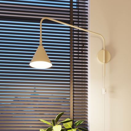 Zidna lampa NOX 1xE14/10W/230V krem boje