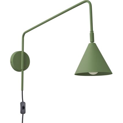 Zidna lampa NOX 1xE14/10W/230V, zelena