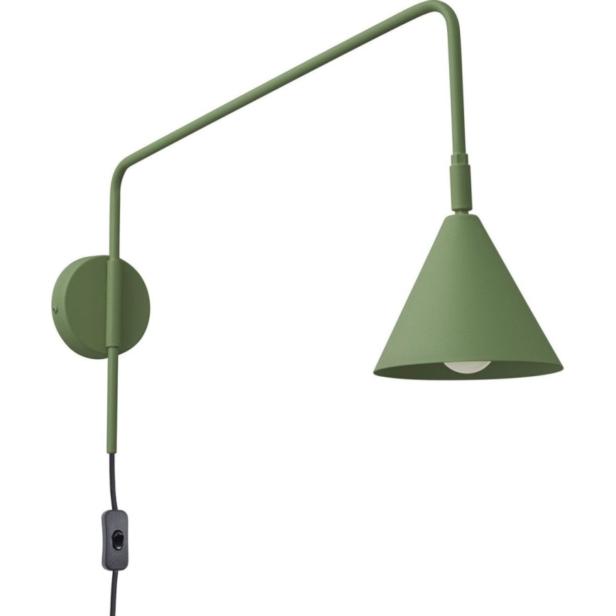 Zidna lampa NOX 1xE14/10W/230V, zelena