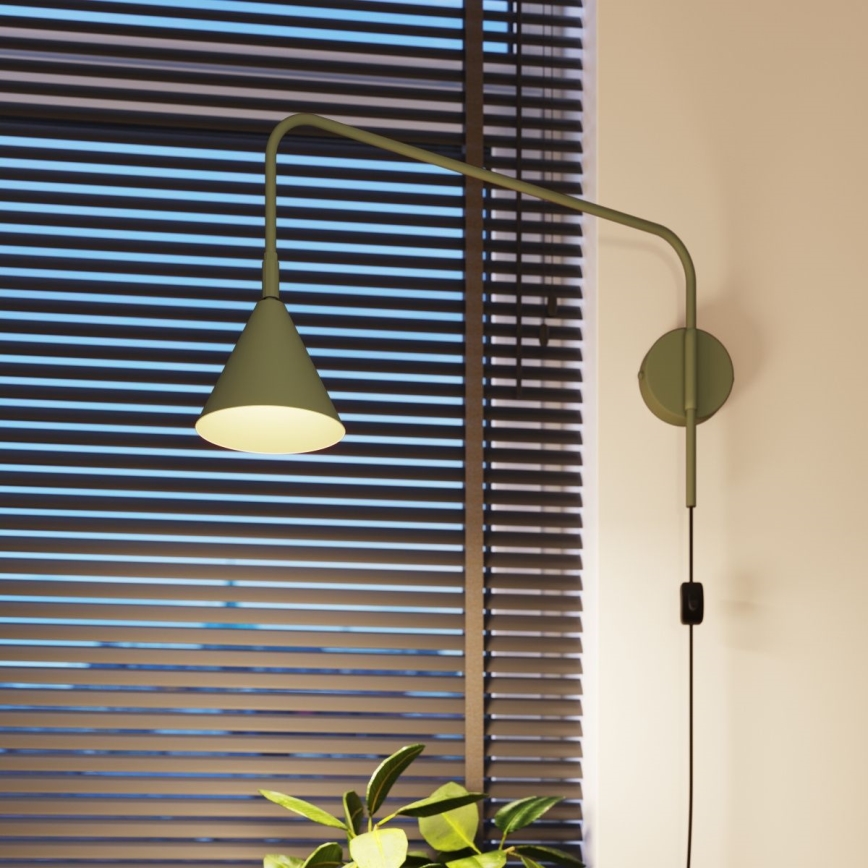 Zidna lampa NOX 1xE14/10W/230V, zelena