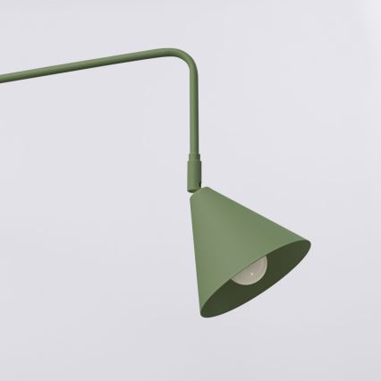 Zidna lampa NOX 1xE14/10W/230V, zelena