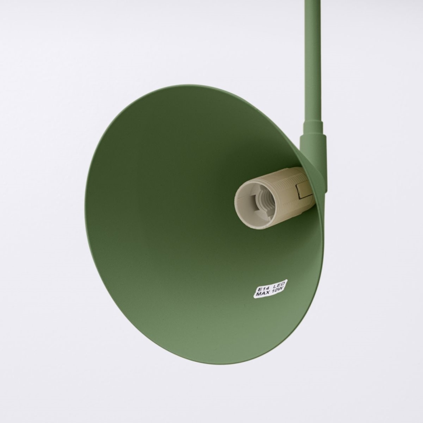 Zidna lampa NOX 1xE14/10W/230V, zelena