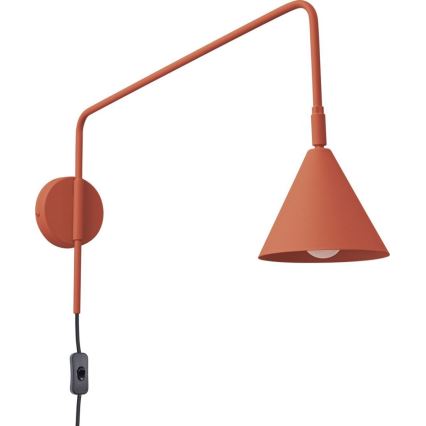 Zidna lampa NOX 1xE14/10W/230V narandžasta