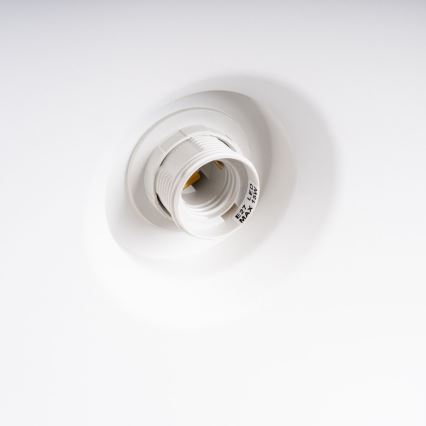 Luster na lanku BILO 1xE27/15W/230V prečnik 35 cm bela