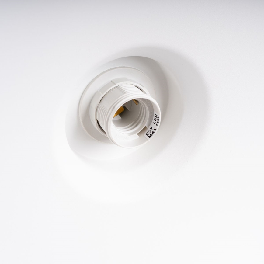 Luster na lanku BILO 1xE27/15W/230V prečnik 35 cm bela