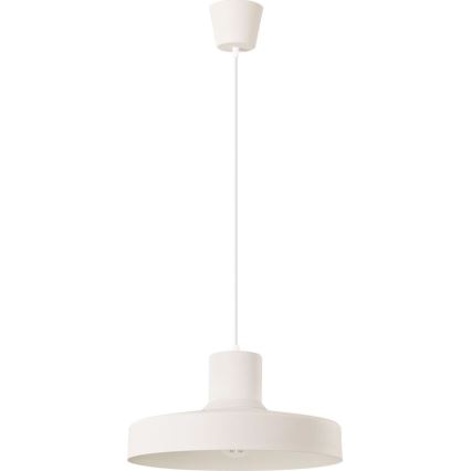 Luster na sajli BILO 1xE27/15W/230V, prečnik 35 cm, krem