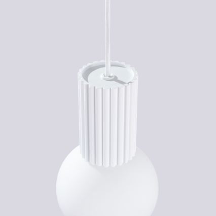 Luster na lanku HALO 1xG9/8W/230V pr. 12 cm bela