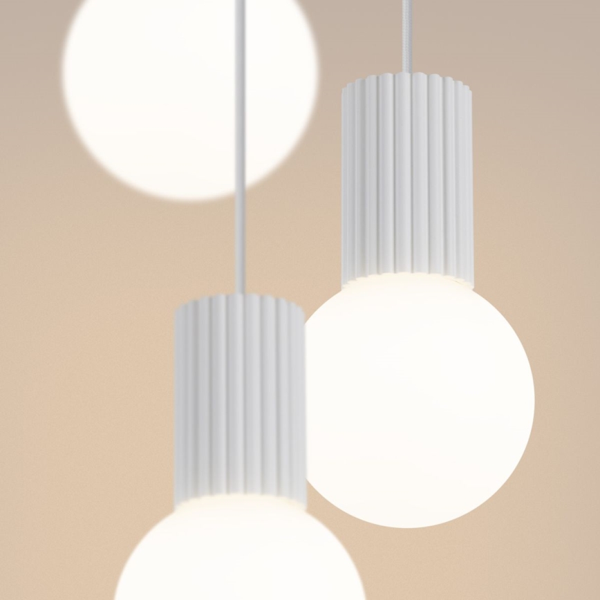 Luster na sajli HALO 3xG9/8W/230V, prečnik 25 cm, bela