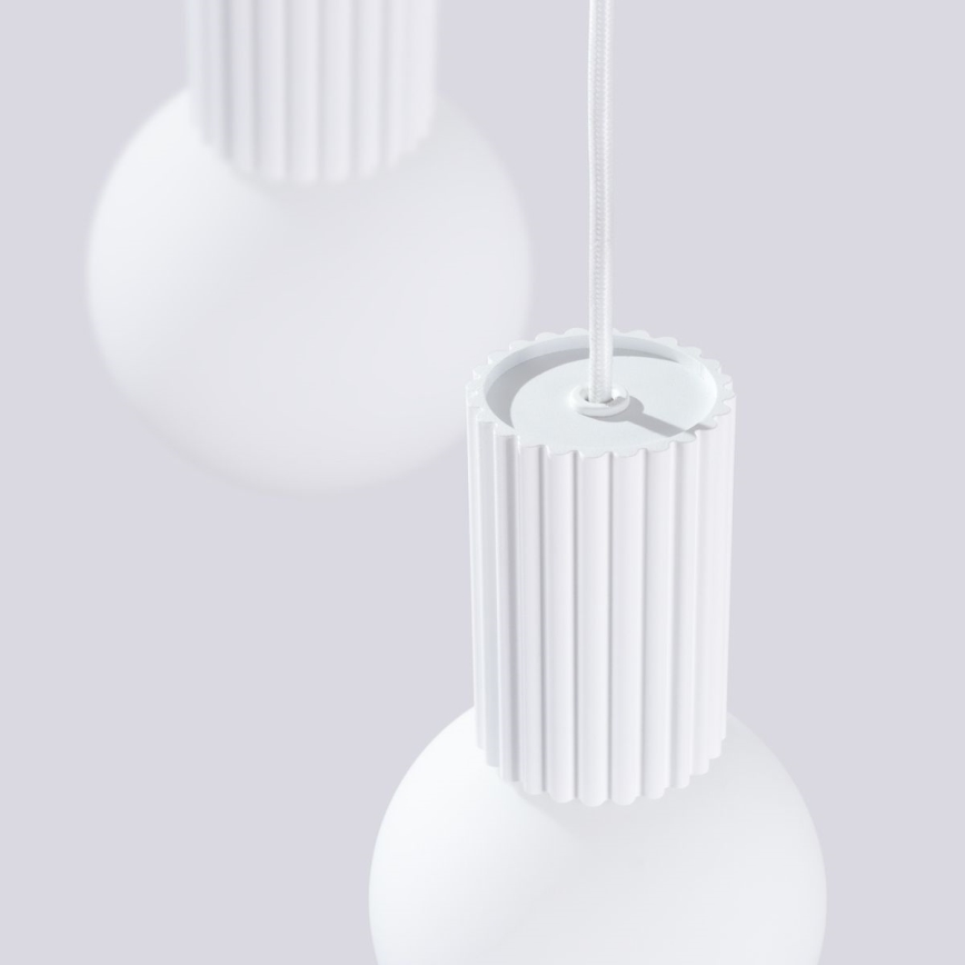 Luster na sajli HALO 3xG9/8W/230V, prečnik 25 cm, bela