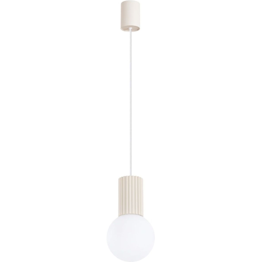 Viseća lampa na sajli HALO 1xG9/8W/230V, prečnik 12 cm, krem boje