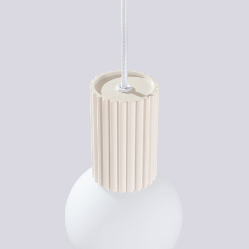 Viseća lampa na sajli HALO 1xG9/8W/230V, prečnik 12 cm, krem boje