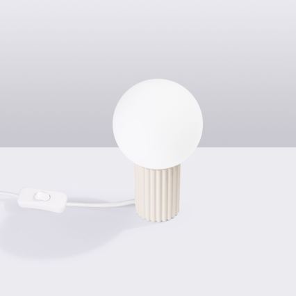 Stona lampa HALO 1xG9/8W/230V prečnik 12 cm krem boje