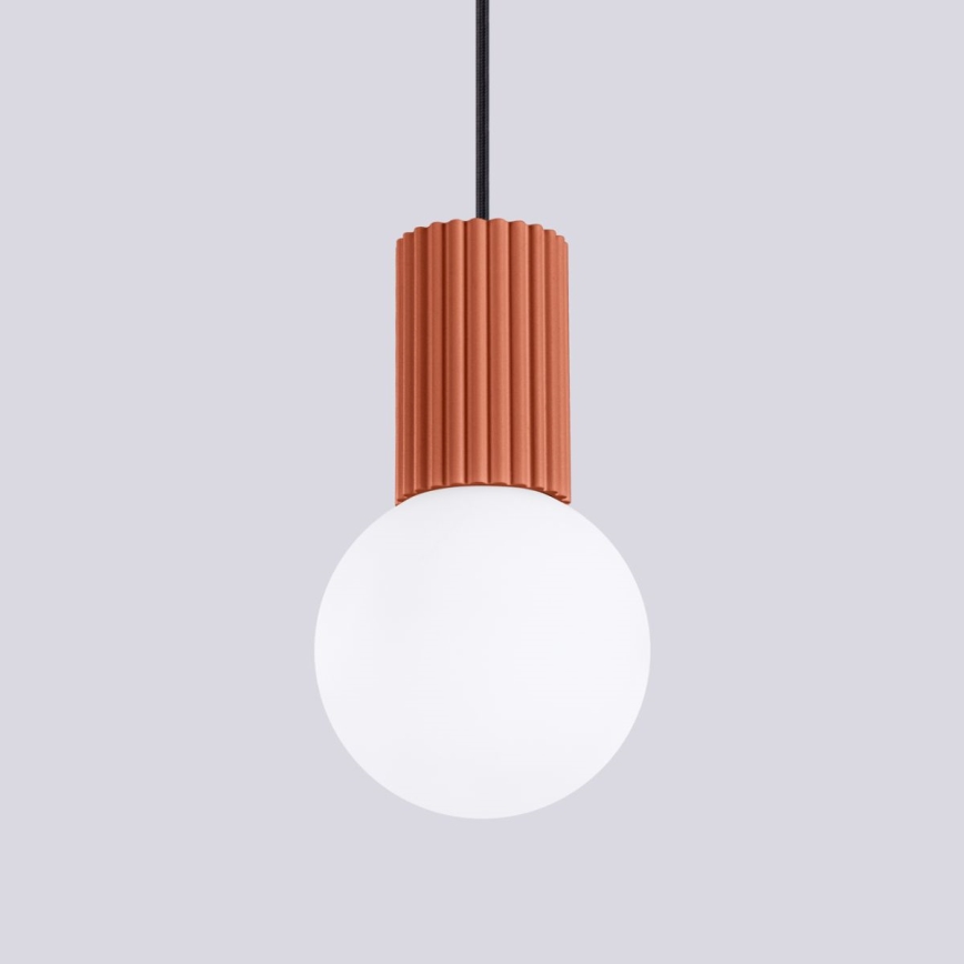 Luster na kablu HALO 1xG9/8W/230V, prečnik 12 cm, narandžast
